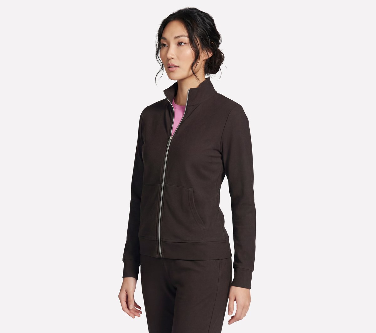 Women GO Luxe Rib Everyday Full Zip Jacket