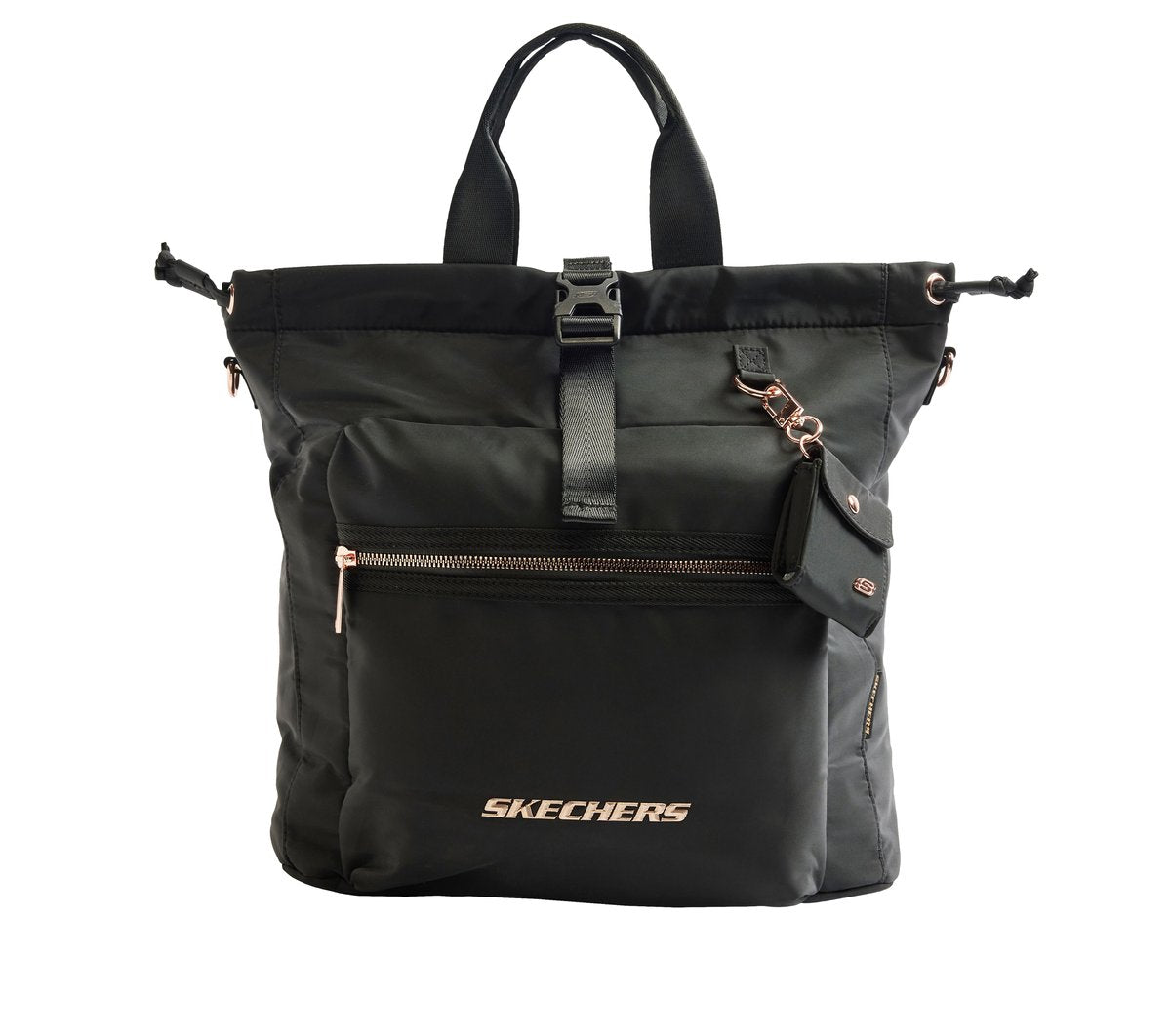 Women Convertible Backpack Buckle Bag