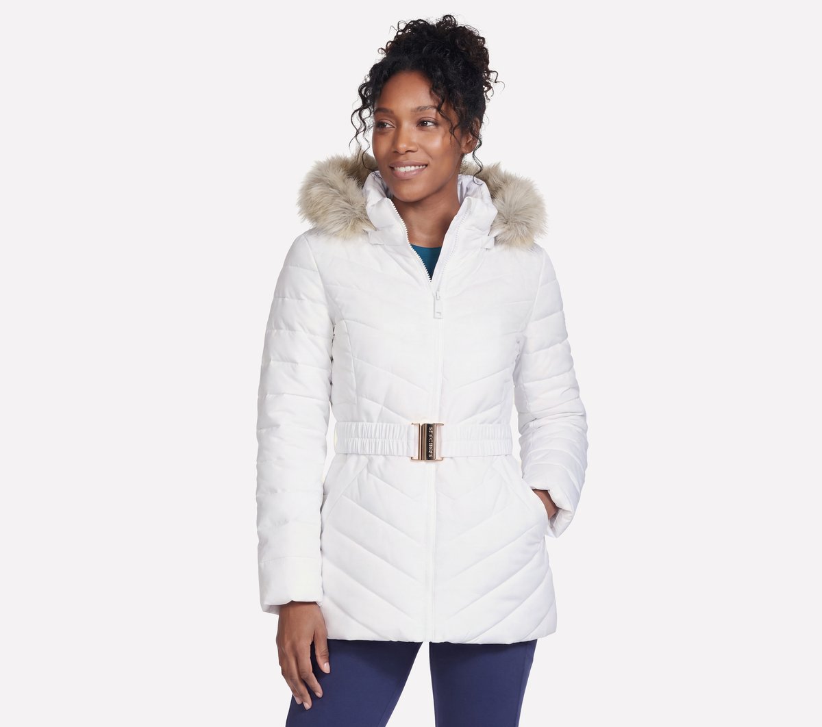 Women On-The-GO GO SHIELD Cozy Fit Belted Parka