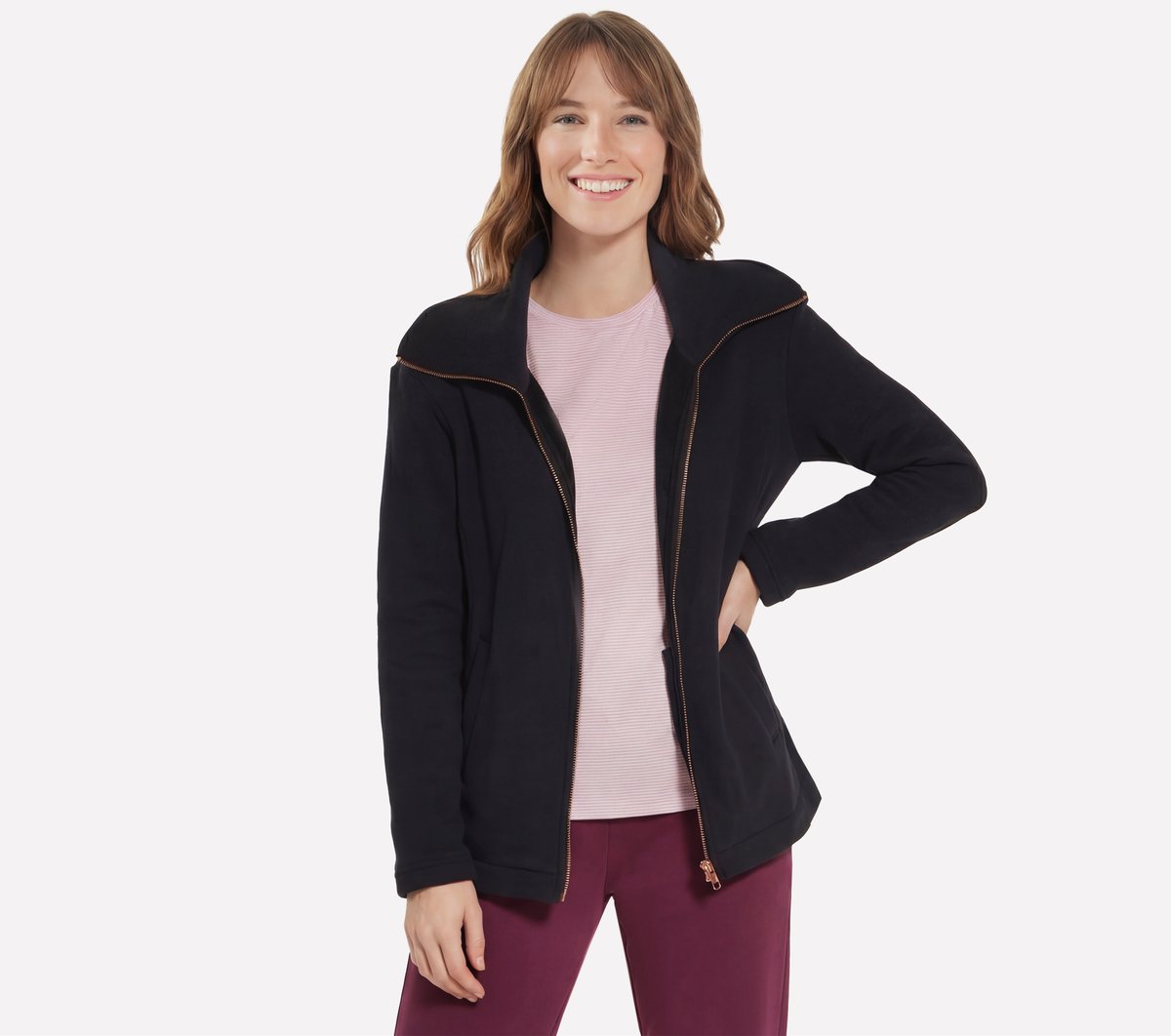 Women GO SNUGGLE Tunic Full Zip Jacket