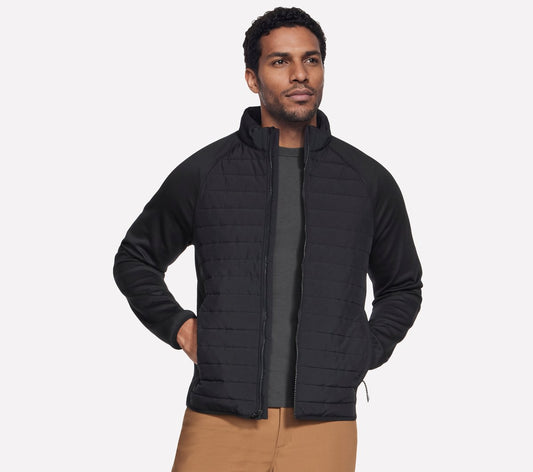 Men The Hoodless Hoodie Hybrid Jacket