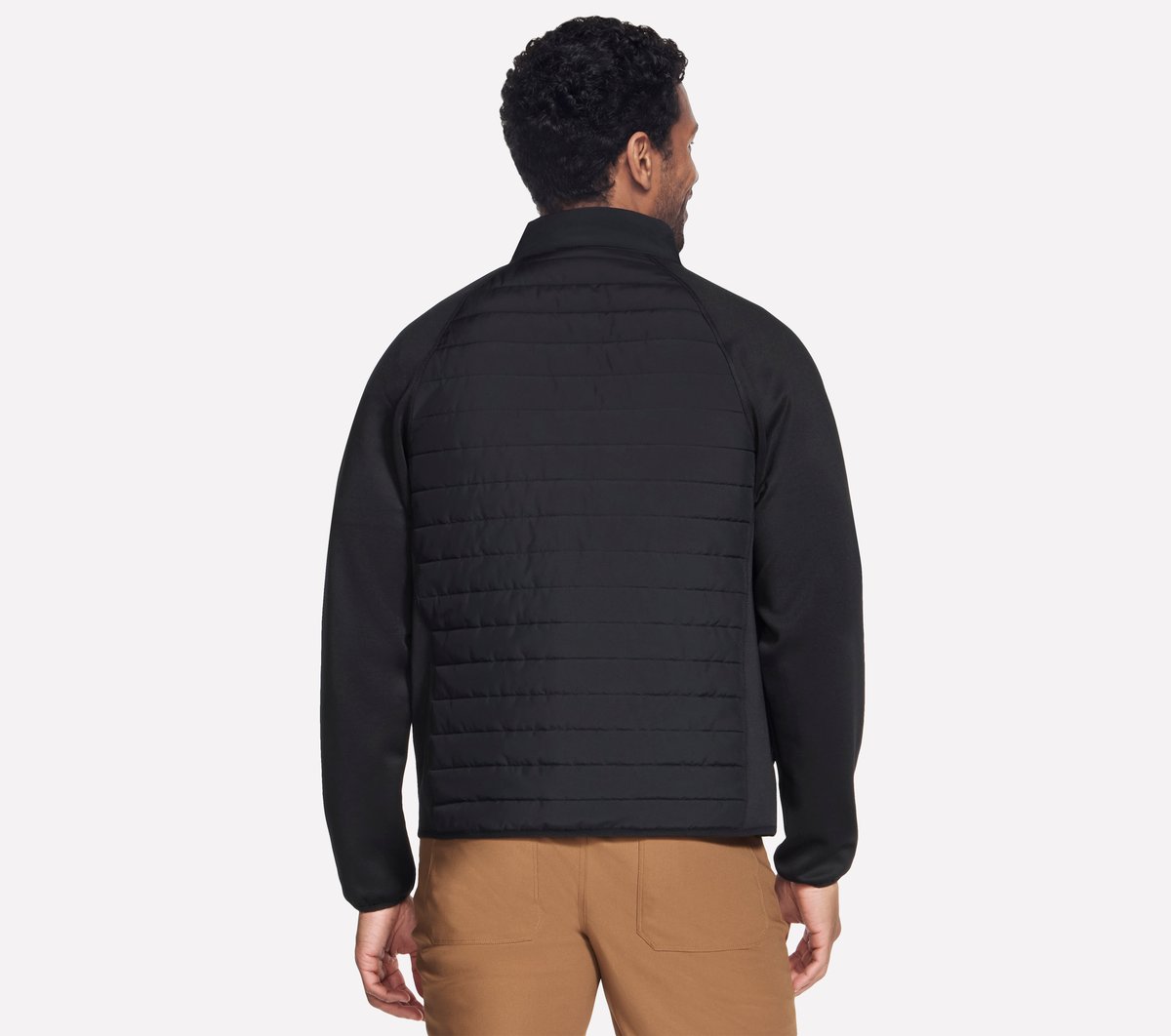 Men The Hoodless Hoodie Hybrid Jacket