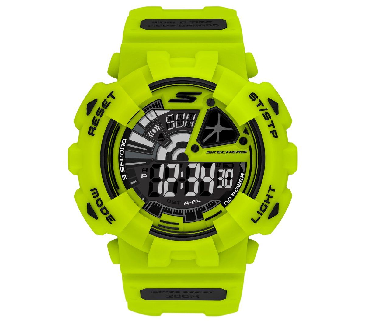 Men Digital Neon Green Watch