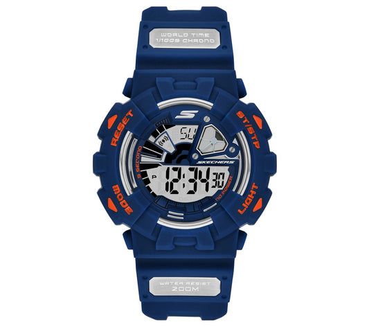 Men Digital Blue Watch
