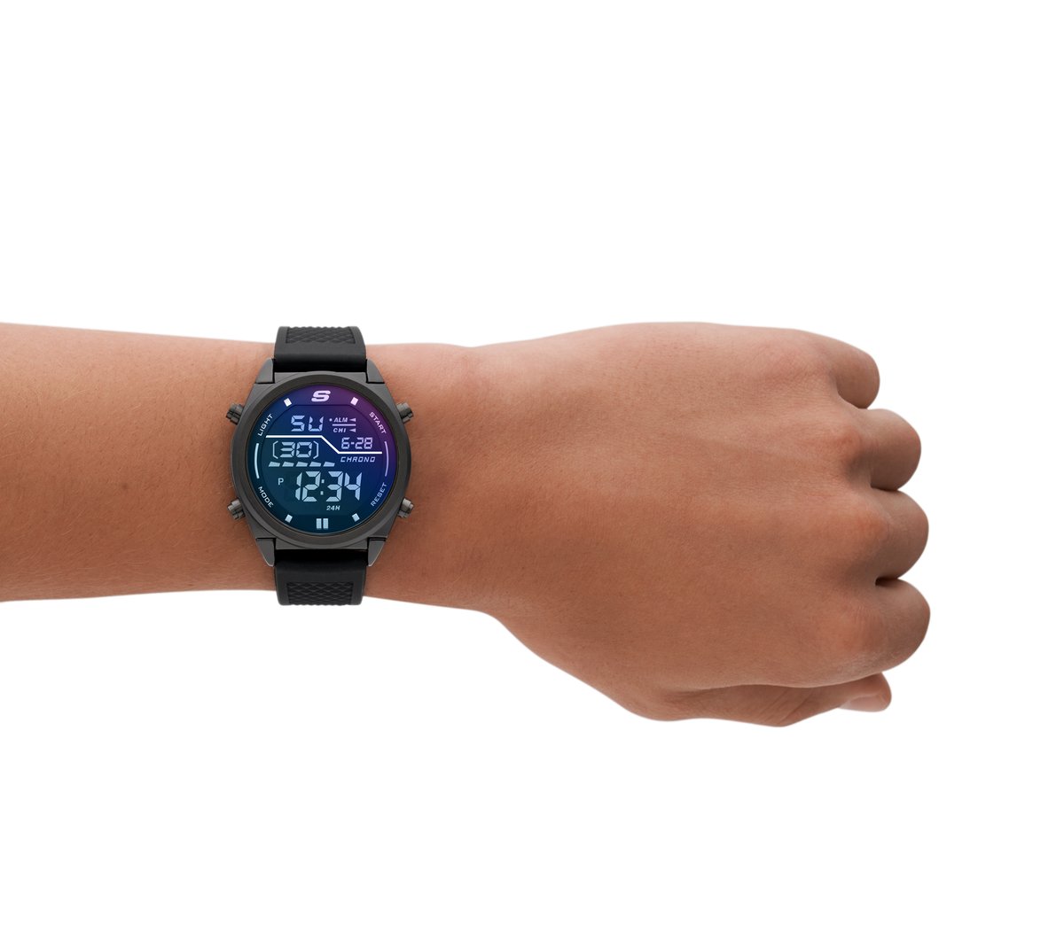 Men Accessories Blue Face Digital Watch