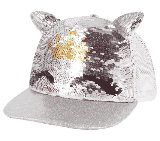 Kids Caticorn Sequin Trucker Hat