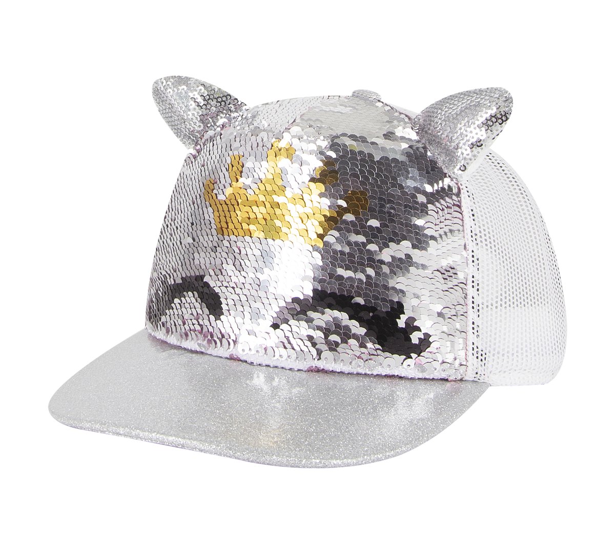Kids Caticorn Sequin Trucker Hat