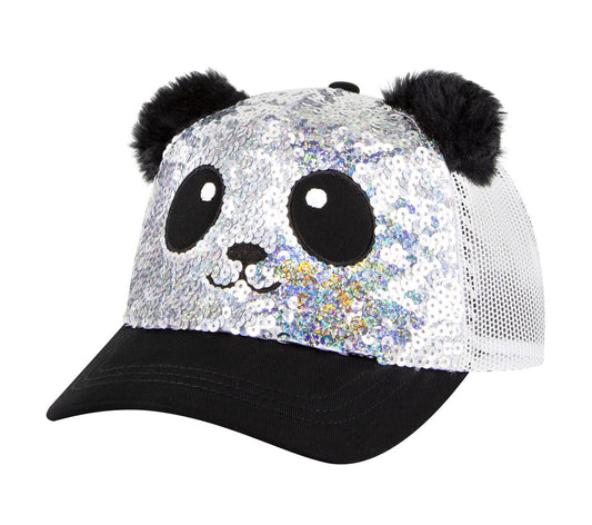 Kids Sequin Panda Hat