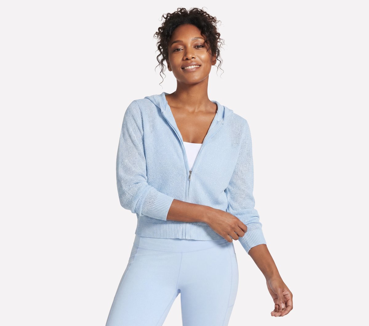 Women Shine Hooded Full Zip Jacket