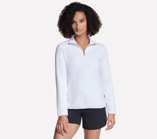 Women Soft Knit Ottoman 1/4 Zip