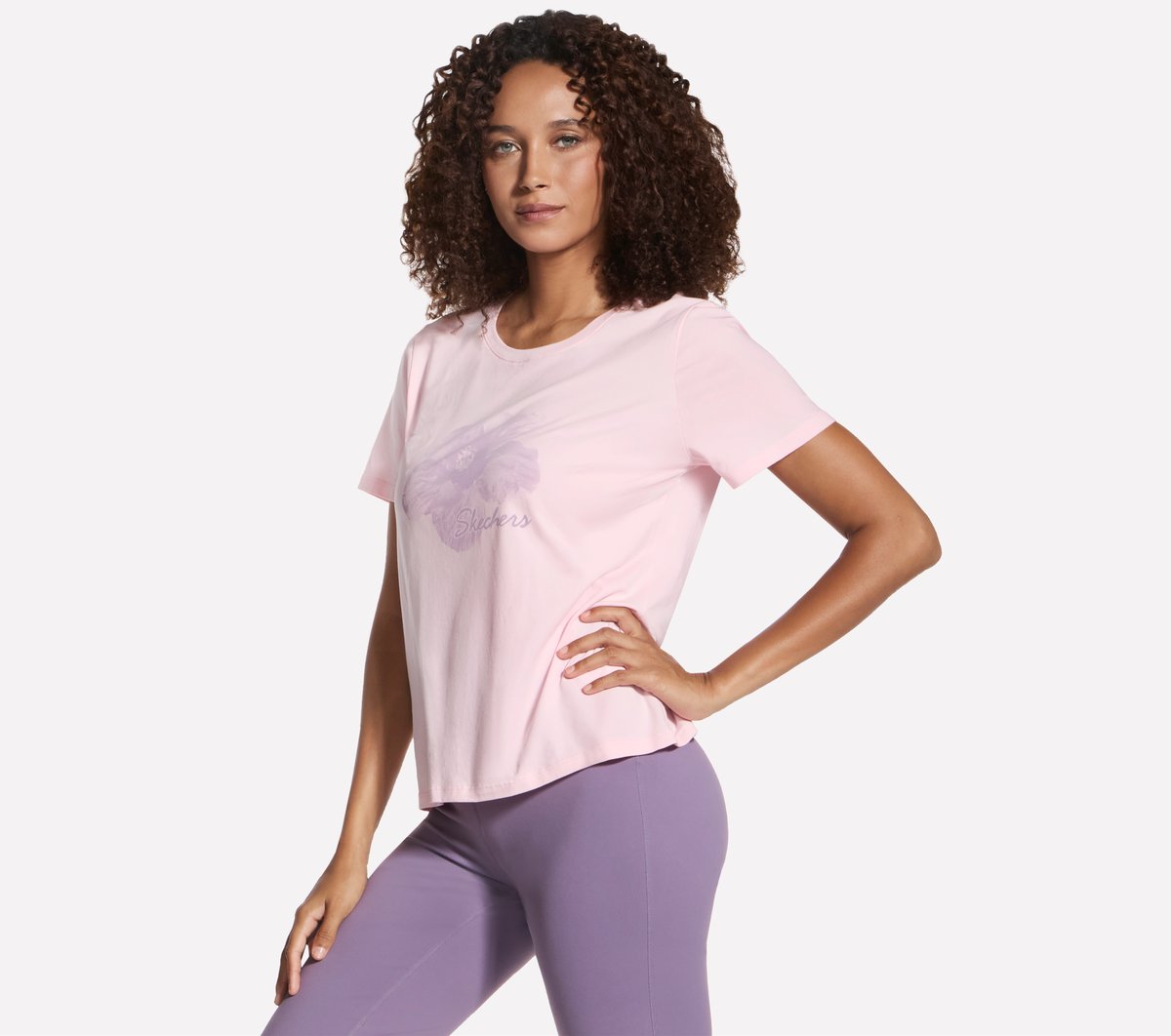 Women Hibiscus Short Sleeve Tee