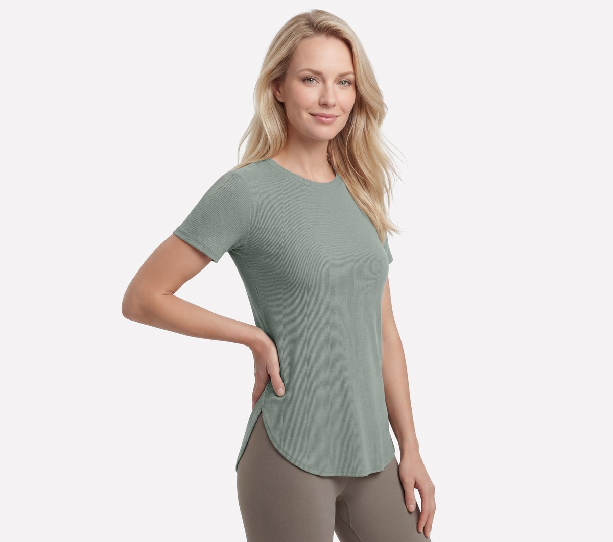 Women GO WALK Luxe Rib Tunic Tee