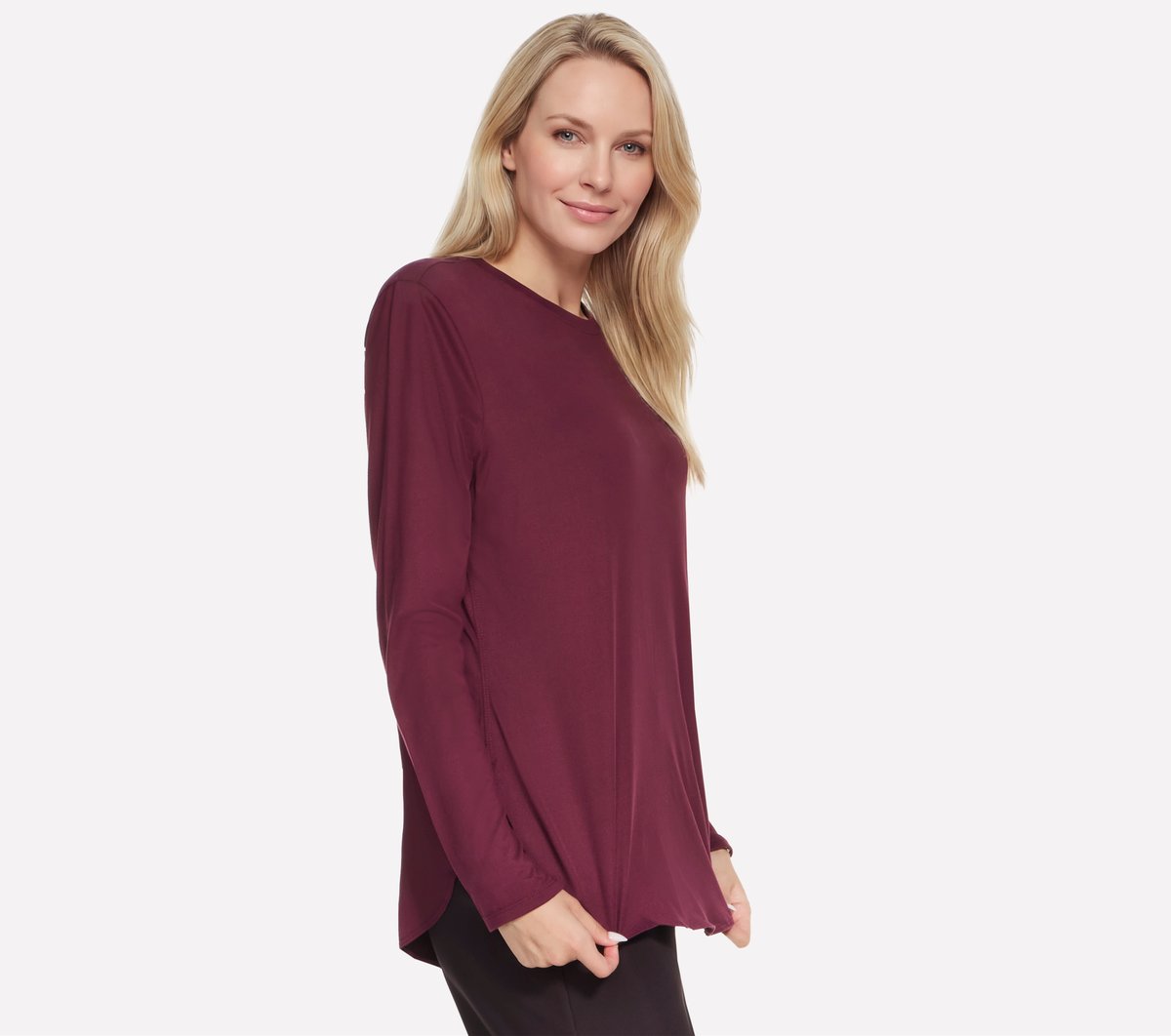 Women GO DRI Swift Long Sleeve Tunic Crew
