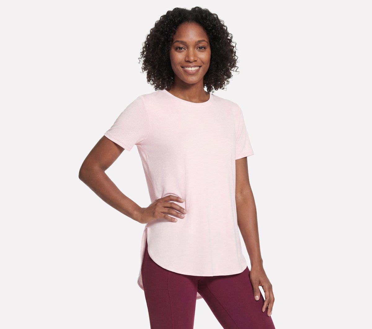 Women GO DRI Swift Stripe Tunic Tee