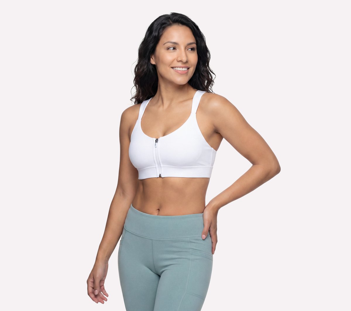 Women GO WALK Evolution Zip Front Bra