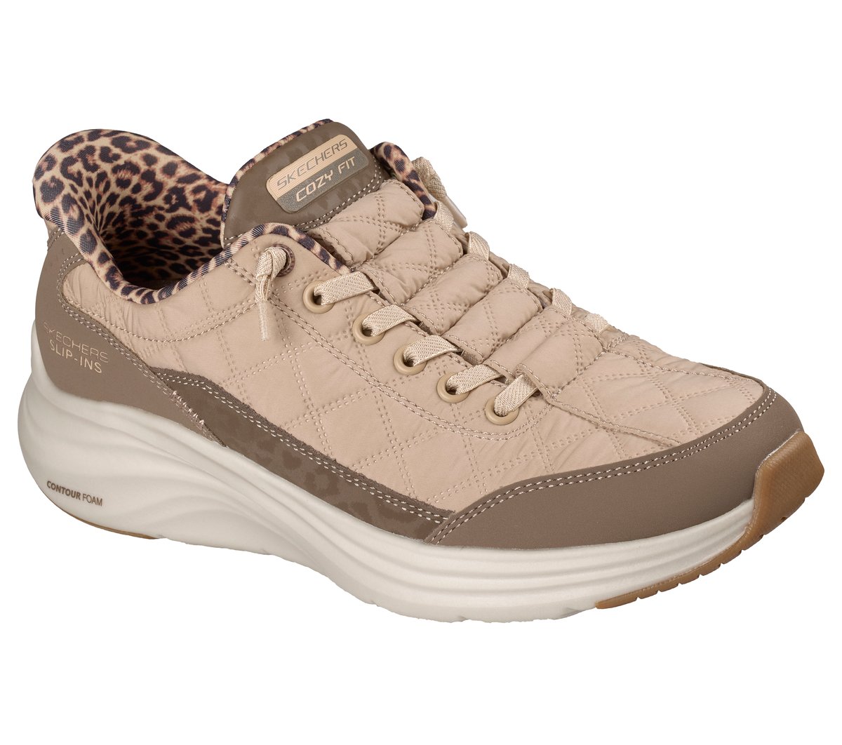 Women Slip-ins: Contour Foam - Cozy Fit Leopard Dream