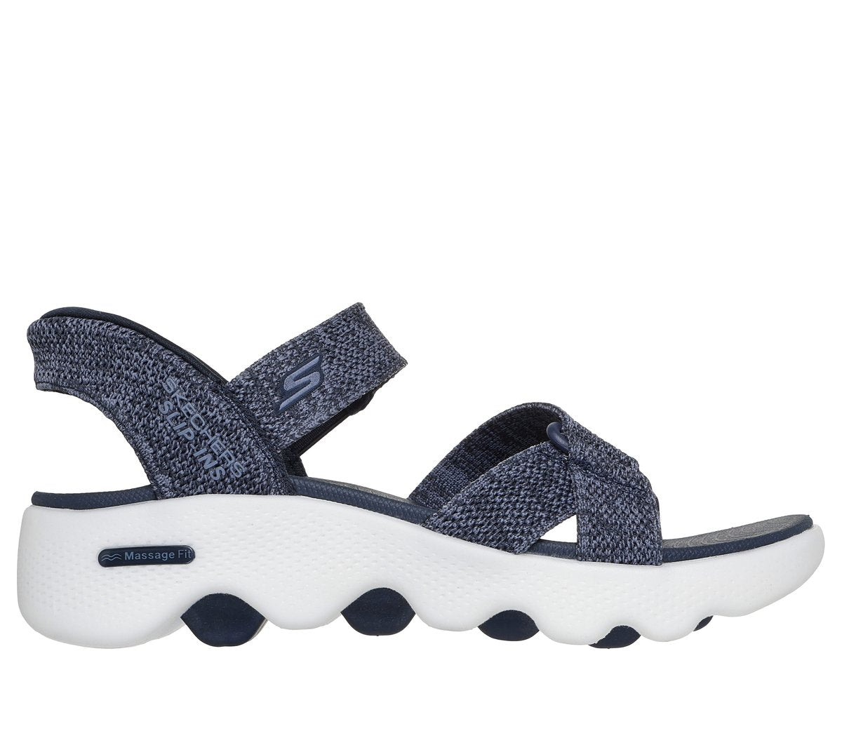 Women Slip-ins: GO WALK Massage Fit Sandal - Heather