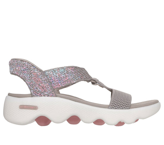 Women Slip-ins: GO WALK Massage Fit Sandal - Confetti Sky