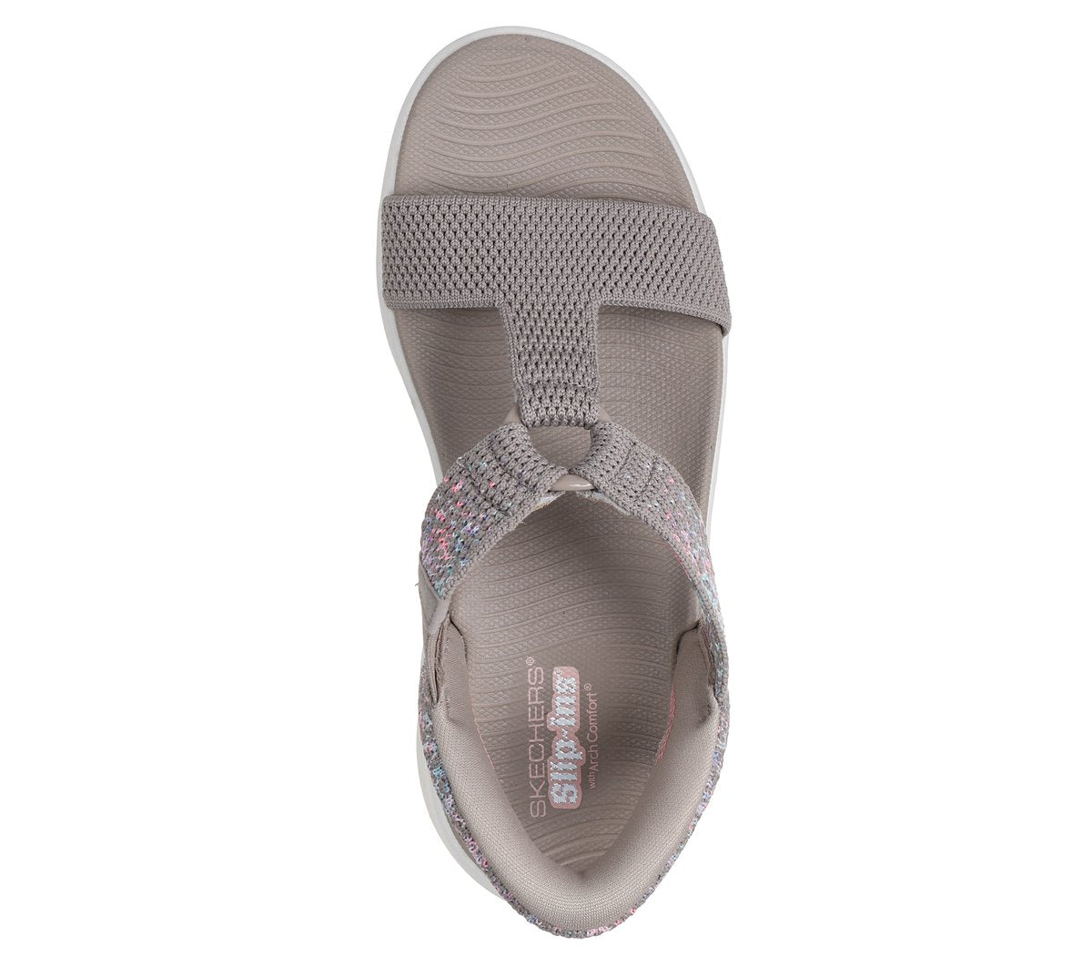 Women Slip-ins: GO WALK Massage Fit Sandal - Confetti Sky