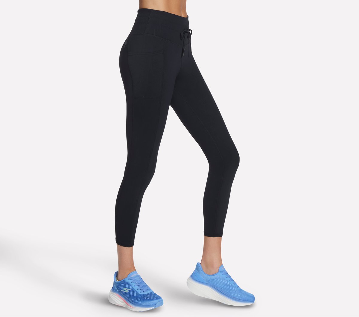Women GO WALK Rib Mix High Waisted 7/8 Legging