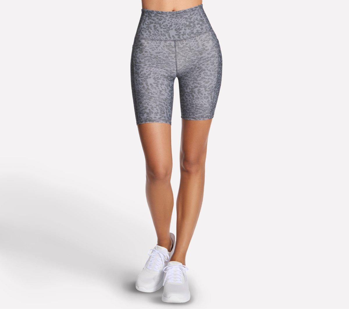 Women GO FLEX Printed High Waisted 8 Inch Bike Short