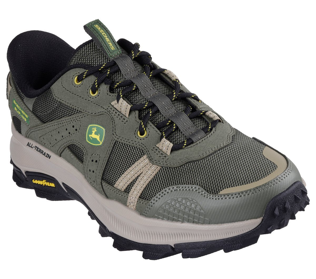 Men Slip-ins John Deere Relaxed Fit: Equalizer 5.0 Trail - Harvest