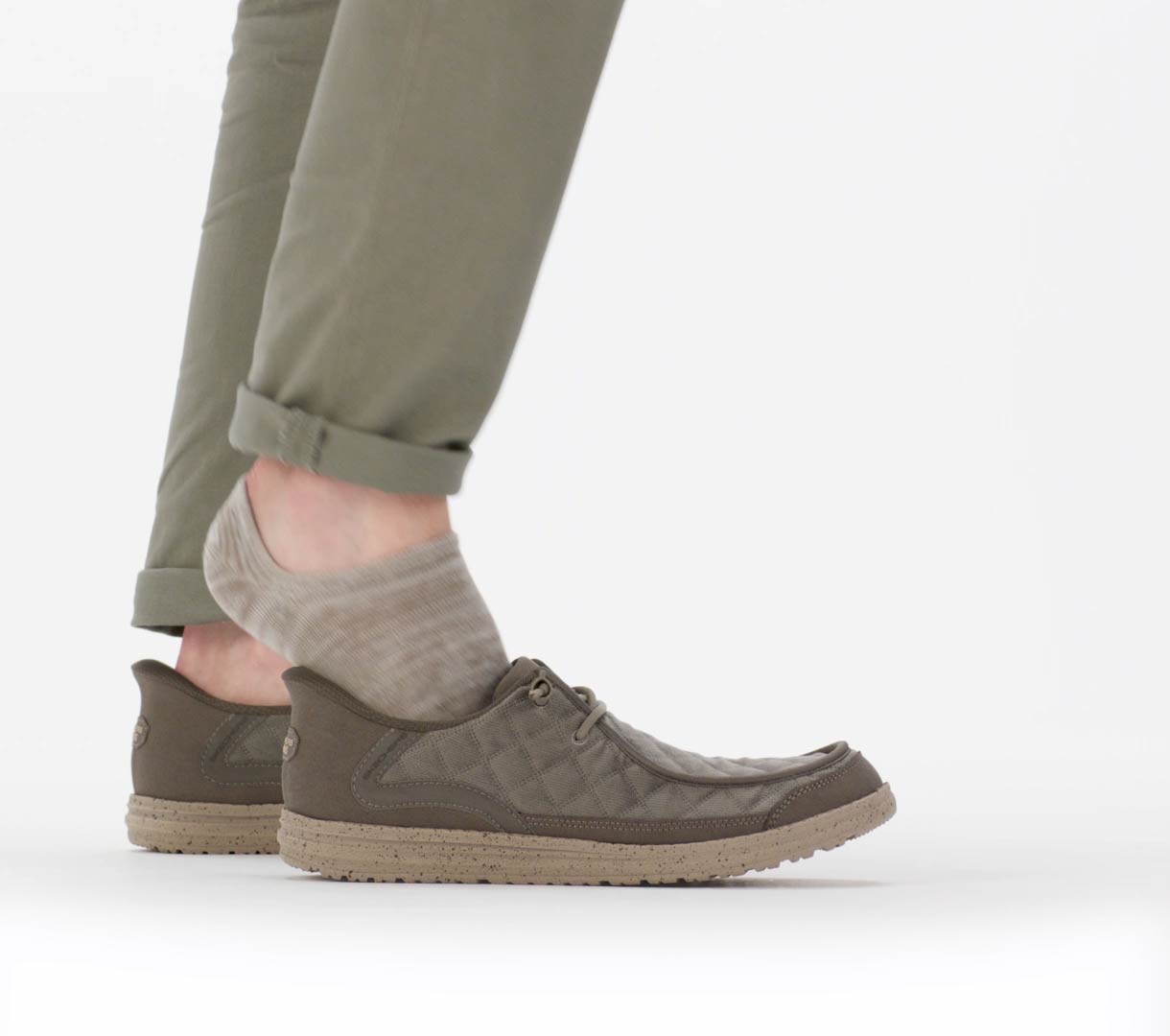 Men Slip-ins Relaxed Fit: Melson - Cozy Fit Diamond Moc