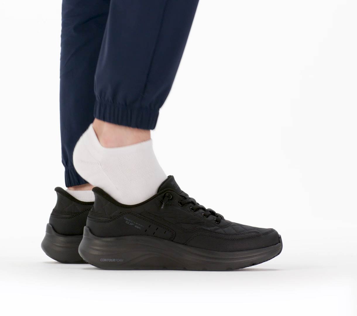 Men Slip-ins Work Slip-Resistant: Contour Foam - Cozy Fit