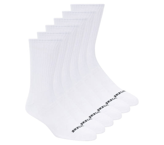 Men 6 Pack Large Core Crew Socks