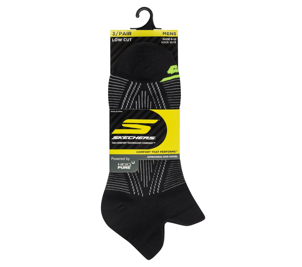 Men 3 Pack Men's Performance Low Cut Pattern Socks