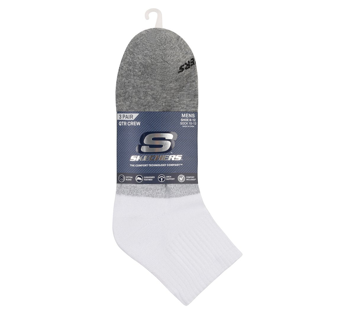 Men 3 Pack Men's Colorblock Quarter Socks