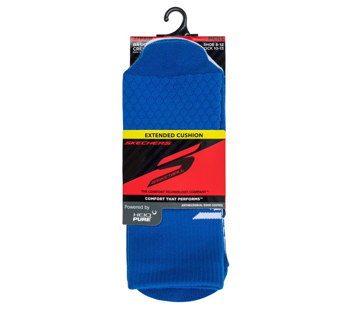 Men 2 Pack Performance Basketball Crew Socks