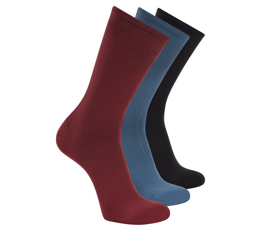 Men 3 Pack Men's Reflective Performance Half Terry Crew Socks