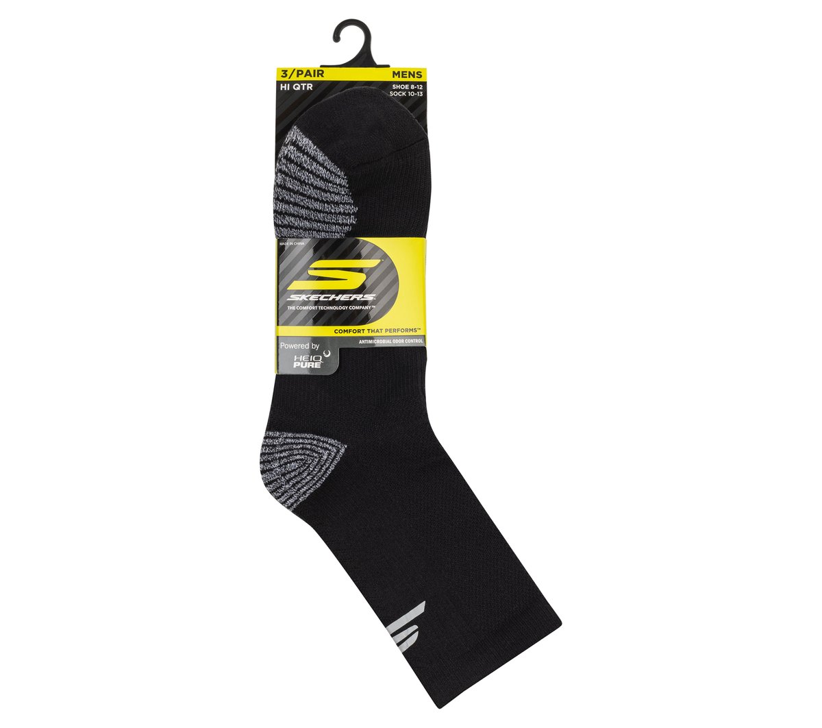 Men 3 Pack Men's Performance Running High Quarter Socks