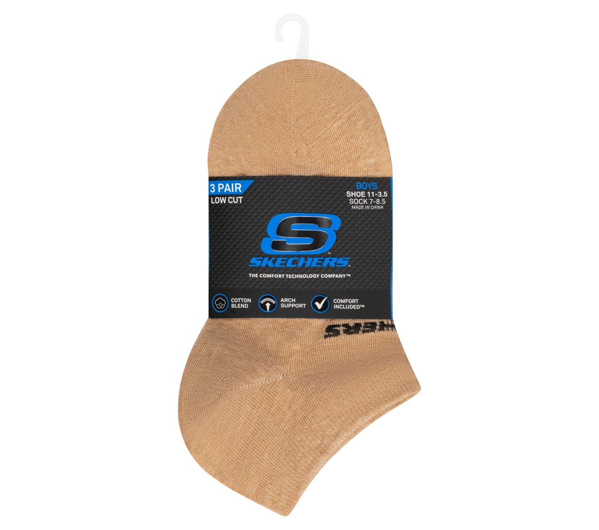 Kids 3 Pack Boys' Low Cut Cotton Socks