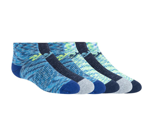 Kids 6 Pack Space Dye Low Cut Socks
