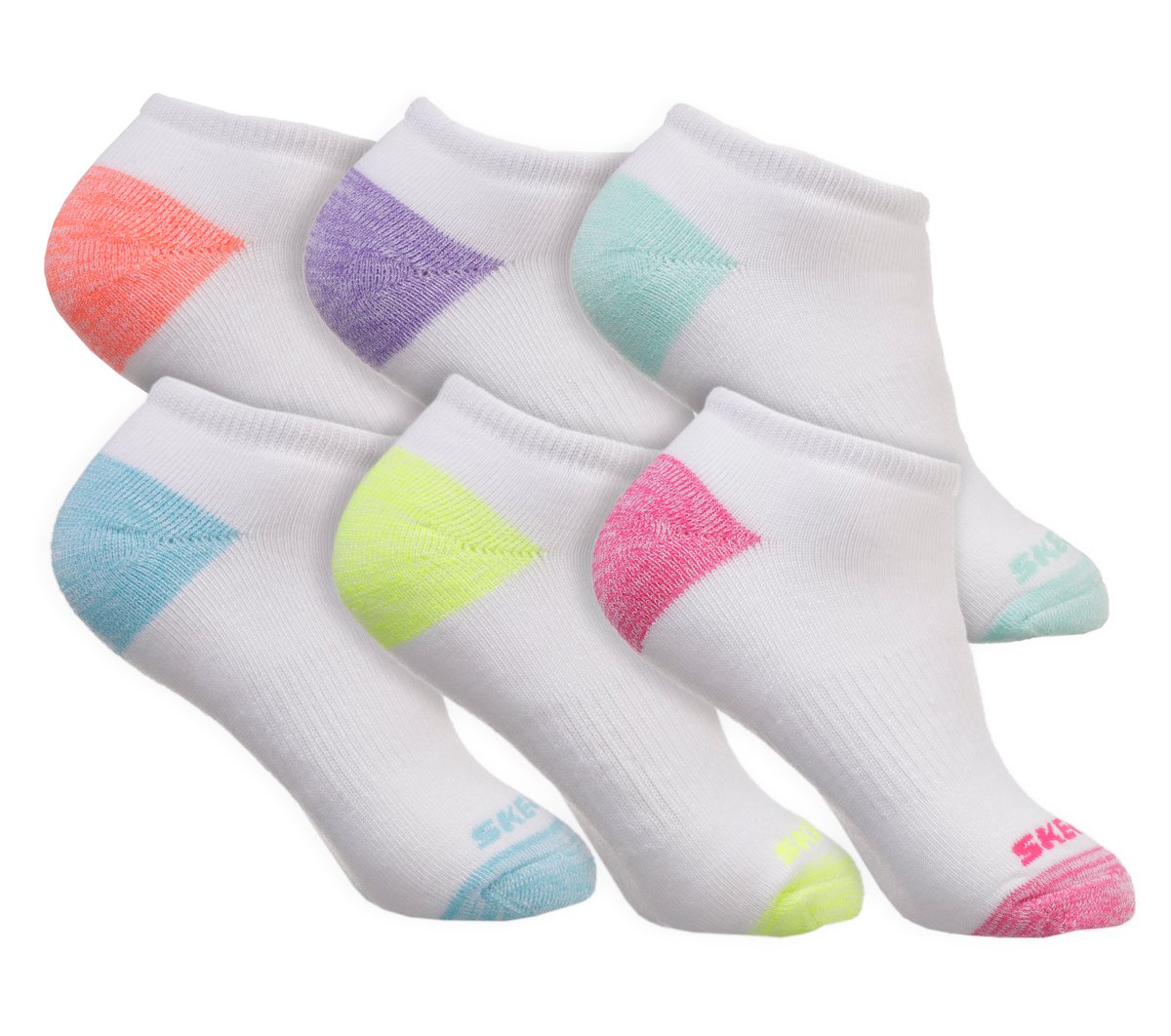 Kids 6 Pack Low Cut Walking Socks